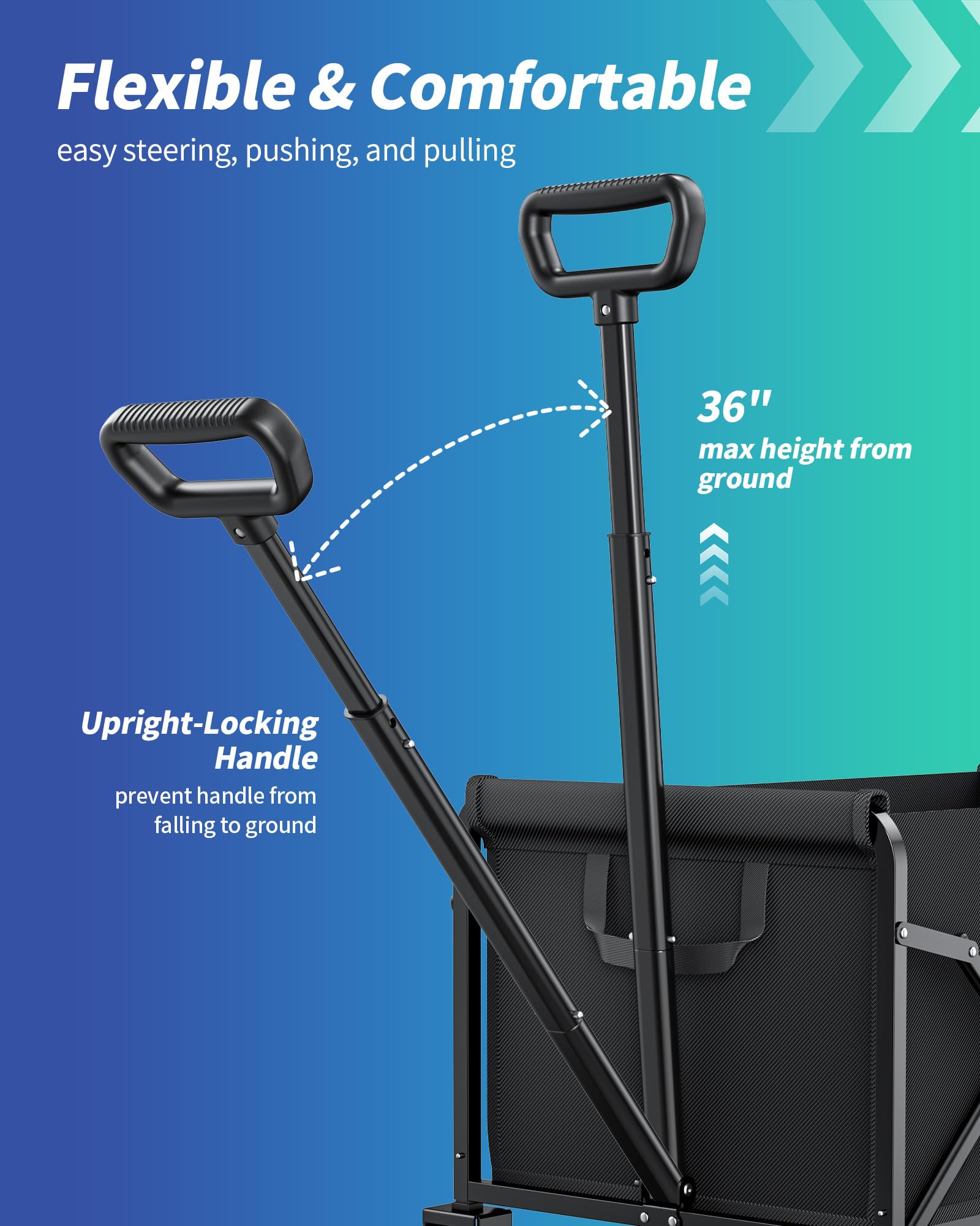 Kitsure versatile wagon suits camping, groceries, gardening, and pet transport.