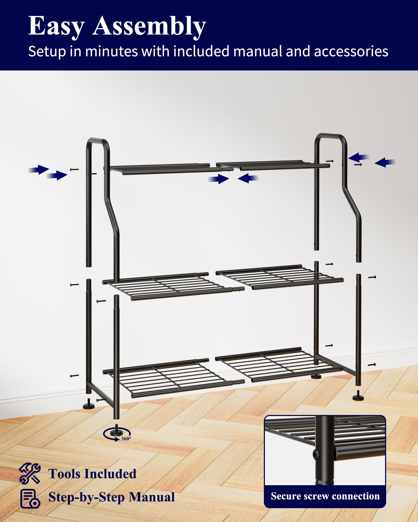 Kitsure plant stand for versatile indoor or outdoor display.