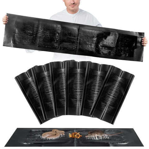 Kittmip 6-pack traps, 47x11 inch boards for larger pests