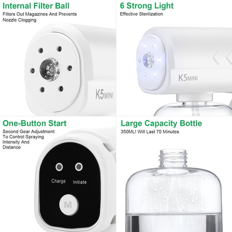 Kittmip cordless handheld design enables effortless disinfection anywhere