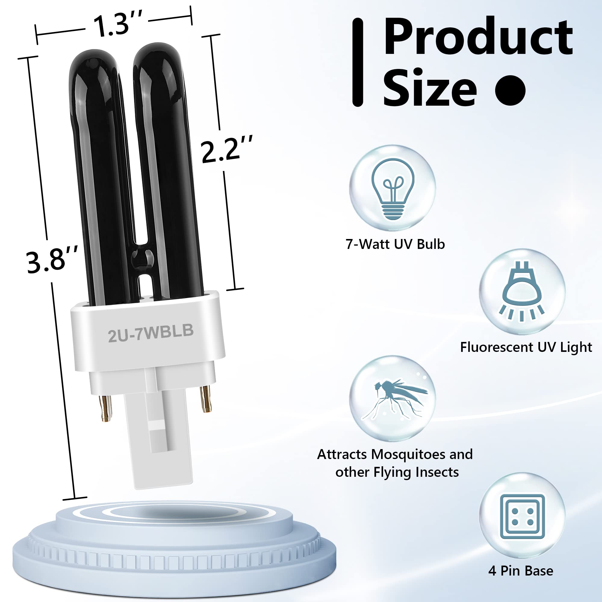 Kittmip bulb compatible with DT1050 and DT1050-series traps, simple upgrade