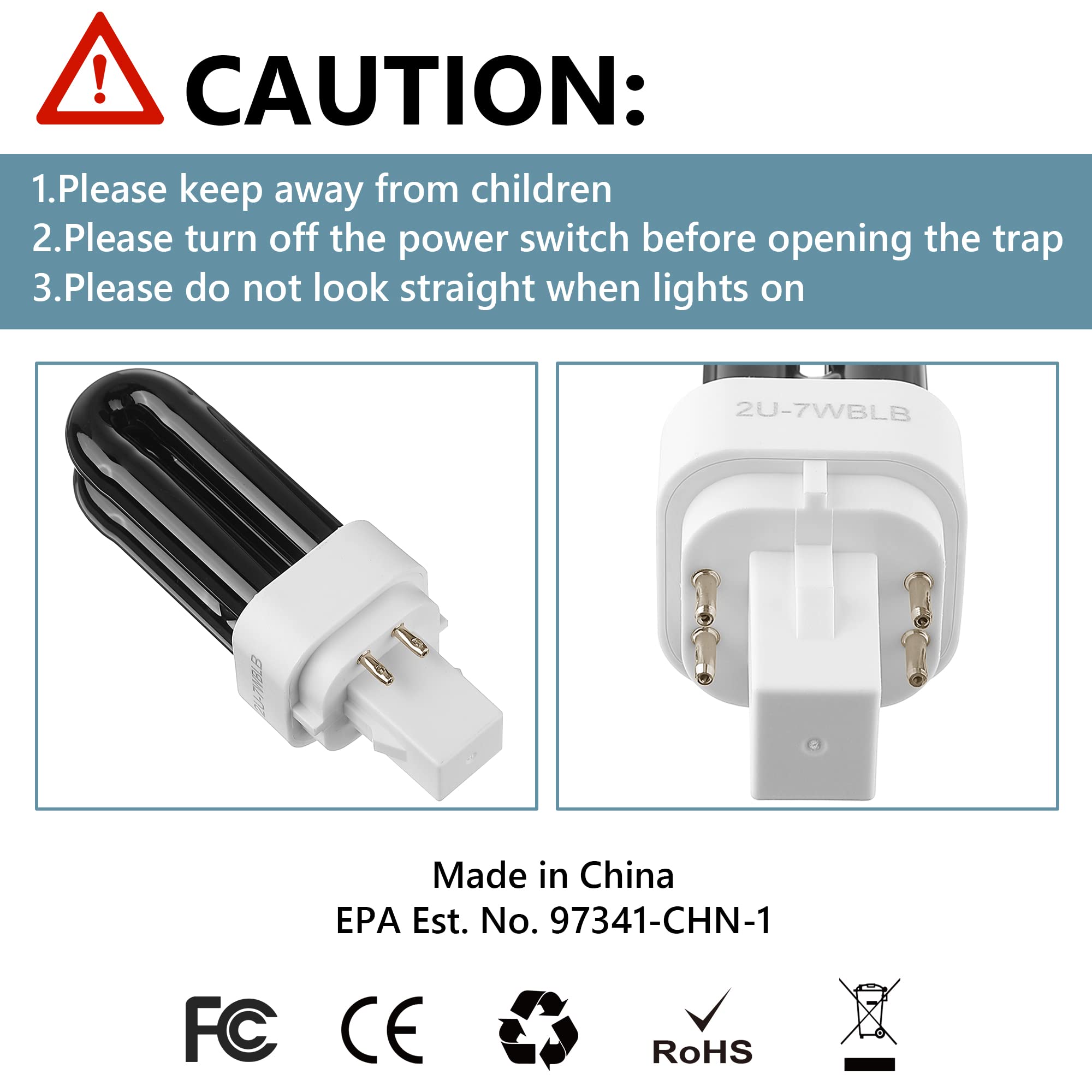 Kittmip 2-pack replacement bulbs ready for quick Dynatrap upgrades