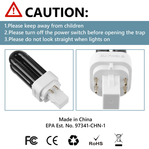Kittmip 2-pack replacement bulbs ready for quick Dynatrap upgrades