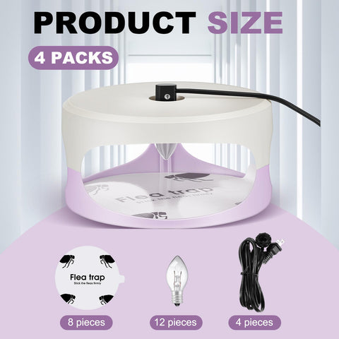 Kittmip sticky discs extend capture surface for flea trapping