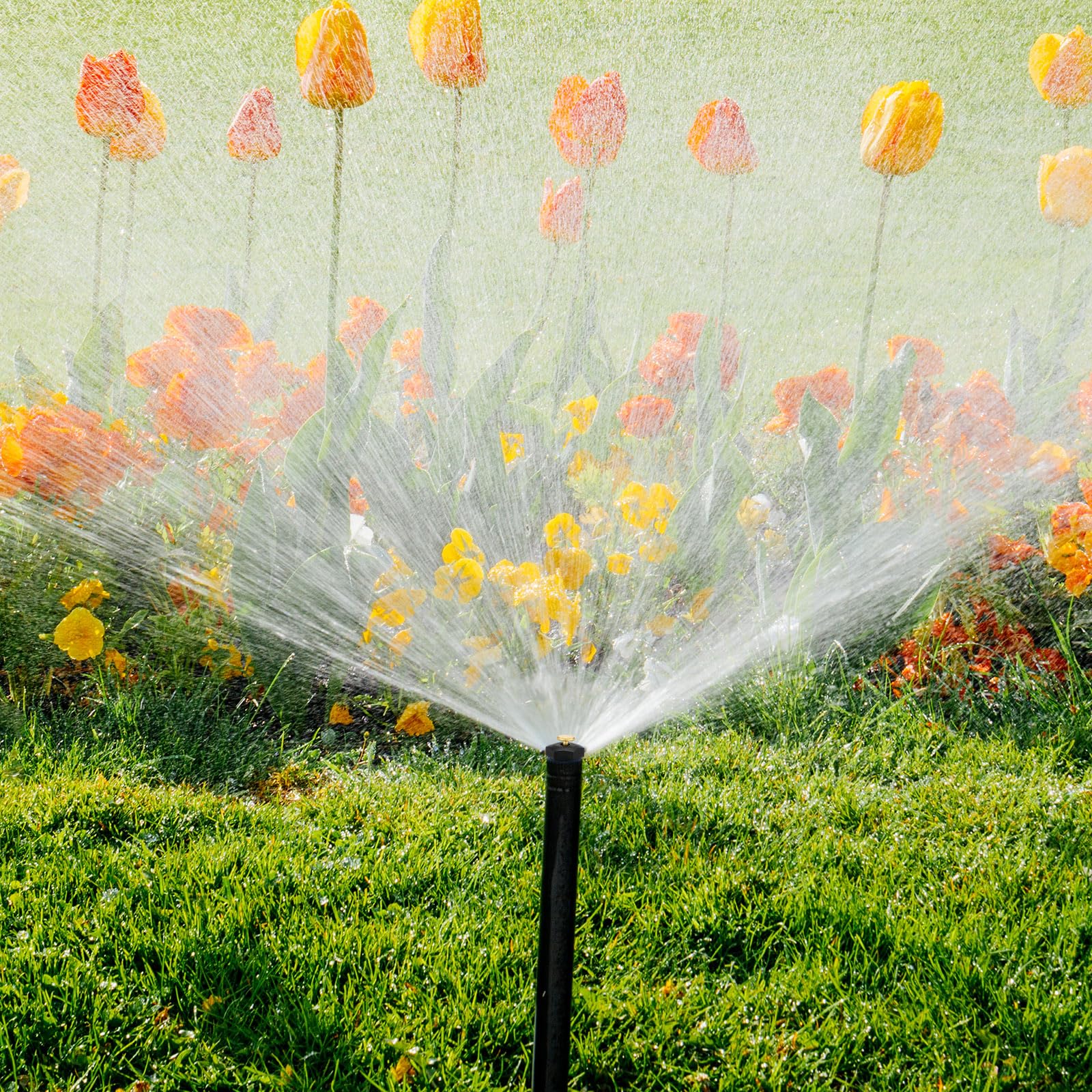 Kittmip universal irrigation nozzle compatible with 1/2-inch pipes.