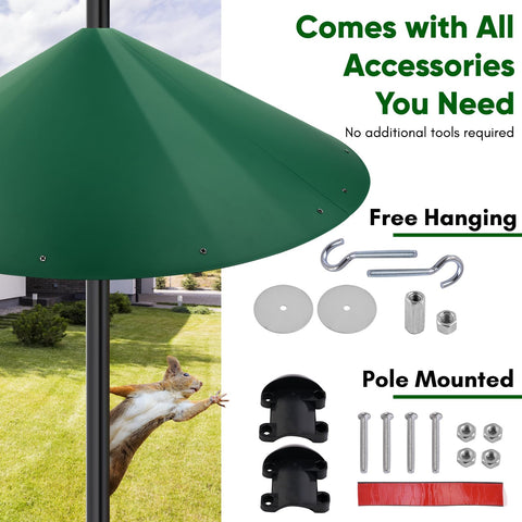 KITVONA durable ABS, UV-resistant baffle; long-lasting outdoor protection.