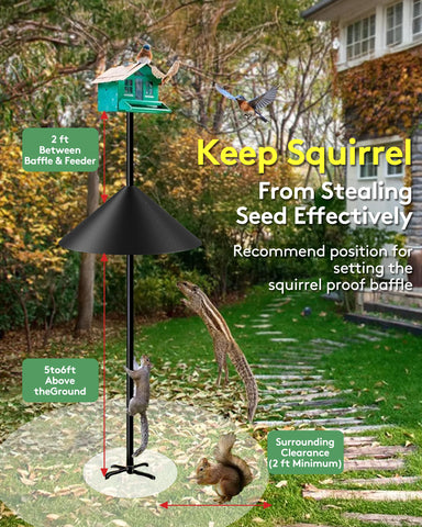 KITVONA easy-install baffle comes with hardware for quick setup on any pole.
