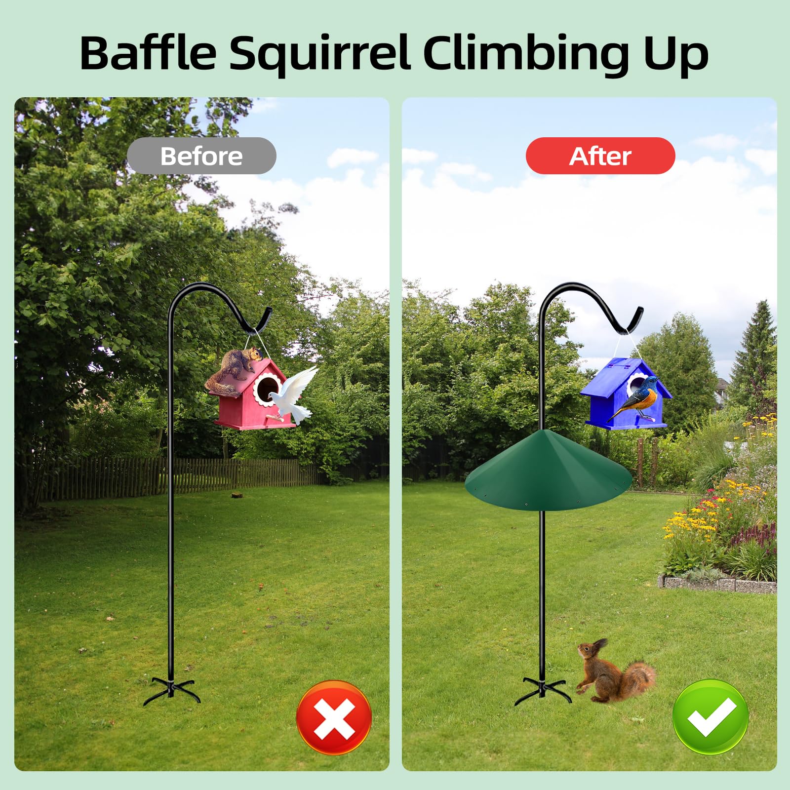 KITVONA easy-install guide; 4 to 5 ft distance from tree recommended.