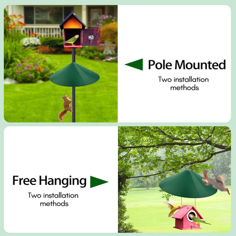 KITVONA outdoor bird feeder protection; keeps birds fed calmly.