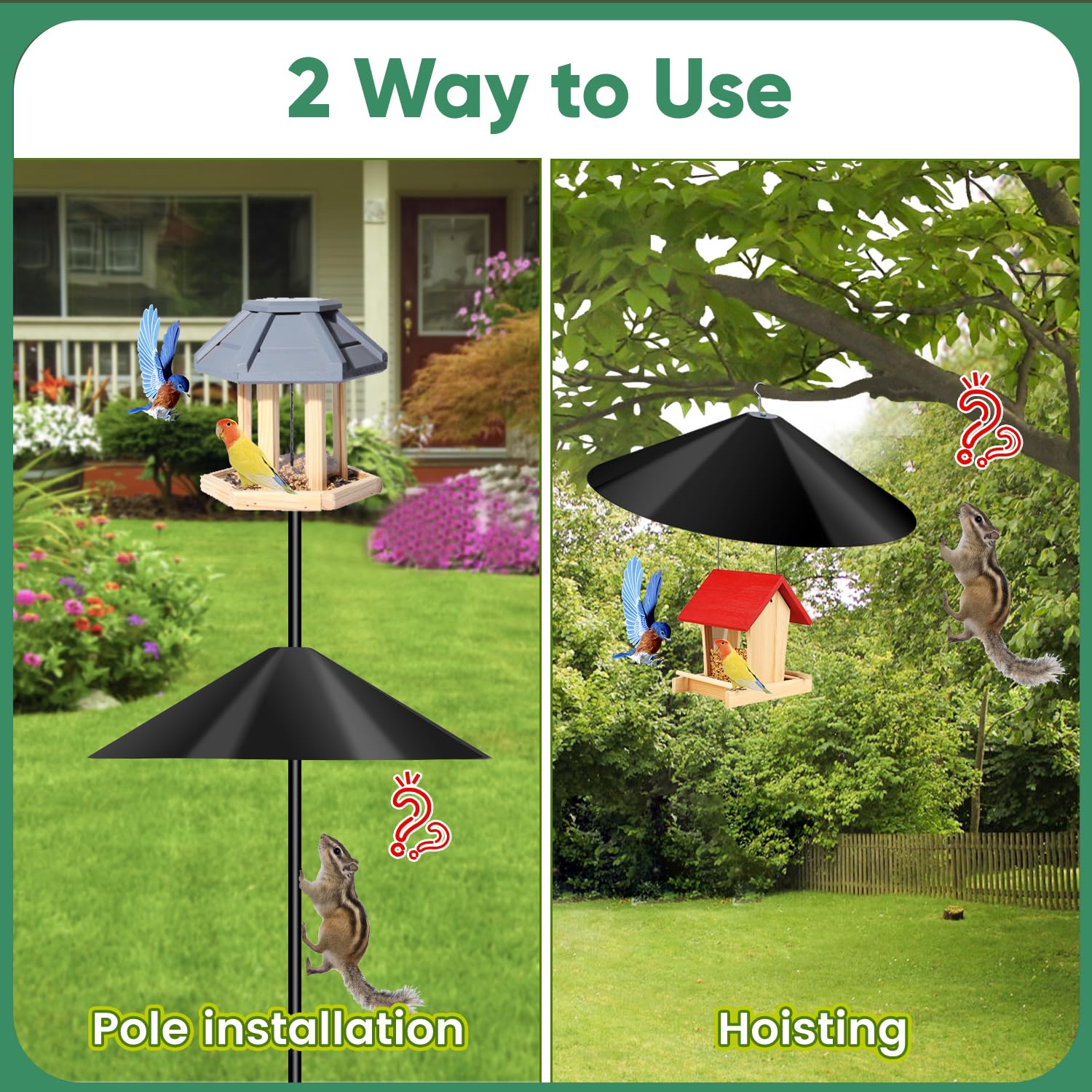 KITVONA durable ABS construction offers UV resistance and weather durability.