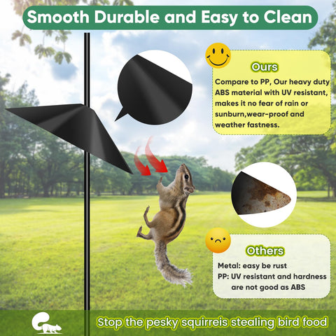 KITVONA baffle colors provide garden harmony while protecting feeders.