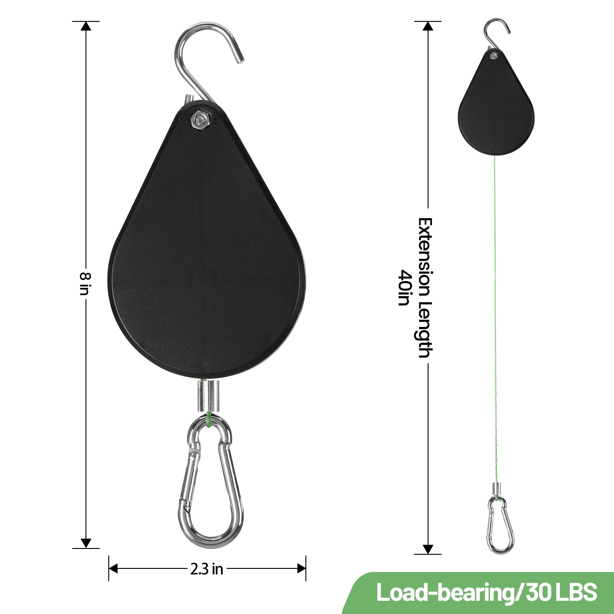 Kitwinney easy use plant pulley demonstrating simple height control