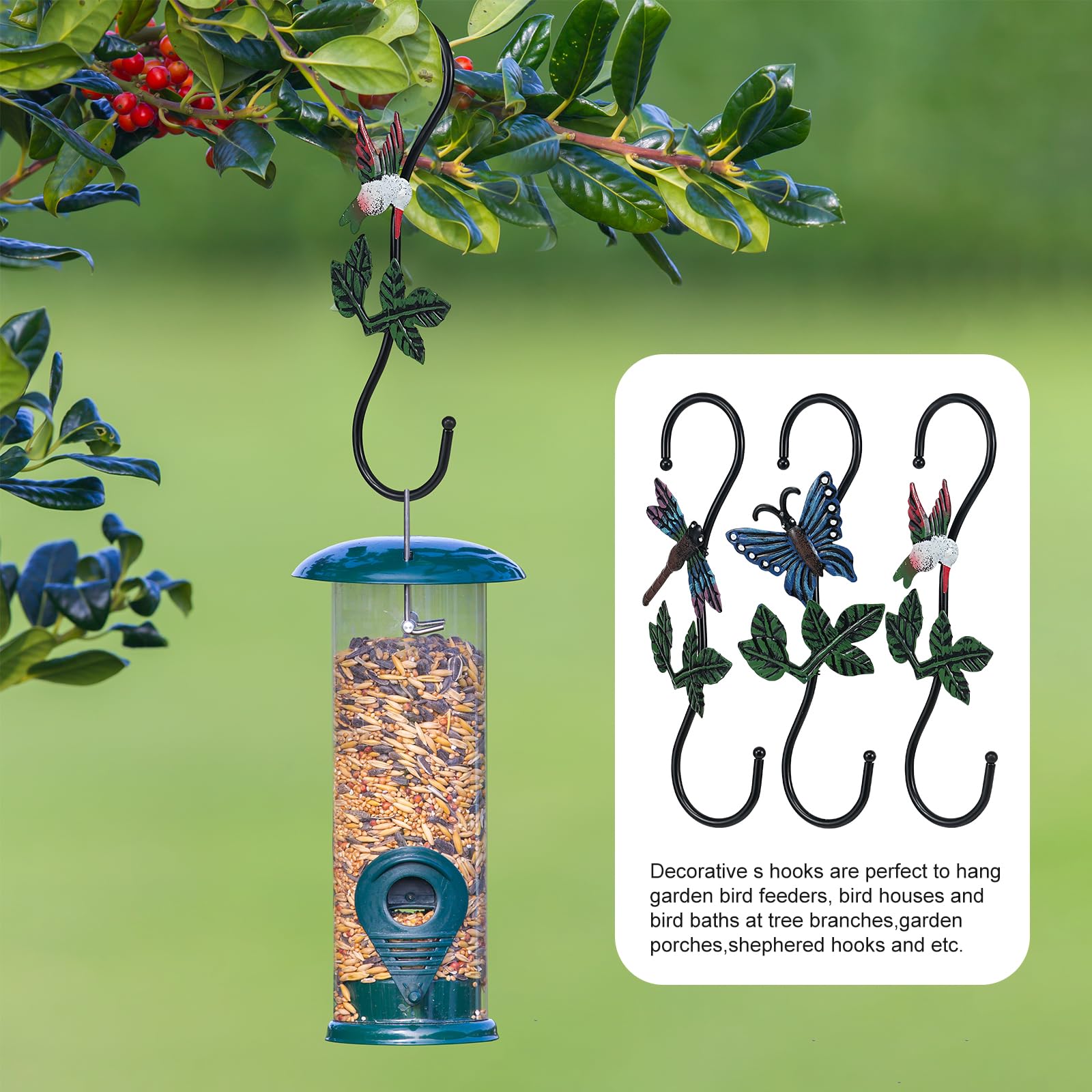 Kitwinney outdoor-use S hook for balcony and patio plants.