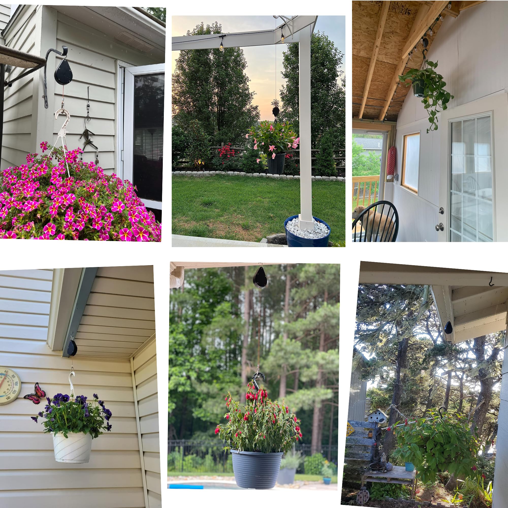 Kitwinney outdoor indoor garden use showing versatile hangers