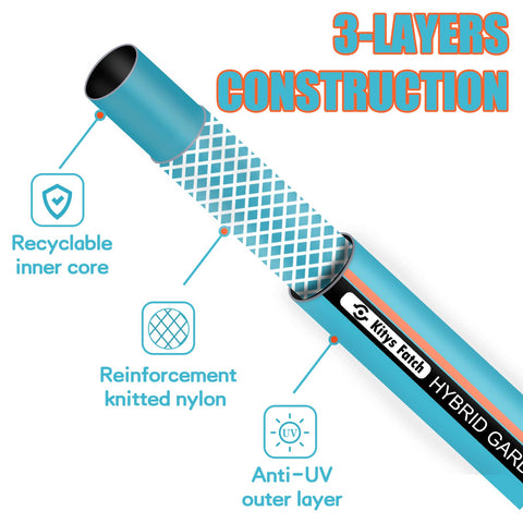 Kitys Fatch kink-free design reduces tangles while watering.