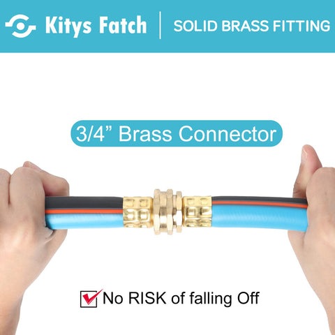 Kitys Fatch solid brass 3/4 fittings ensure durable connections.