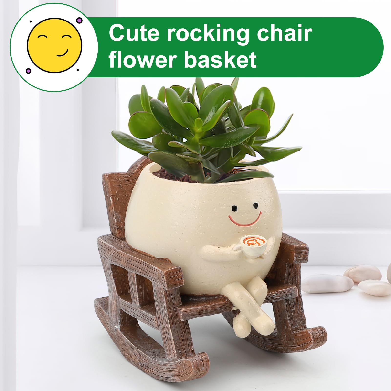 KIUGCO Smily Face Planter presented as a thoughtful gift for birthdays or teachers