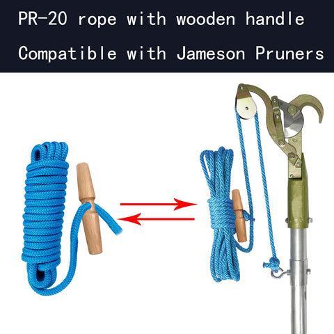 KIXILO PR-20 rope with wooden handle detail for comfortable grip.