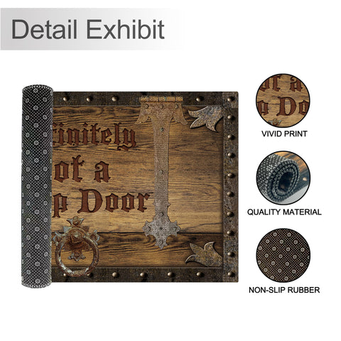 KIYIYZER trap-door joke doormat makes a playful housewarming gift