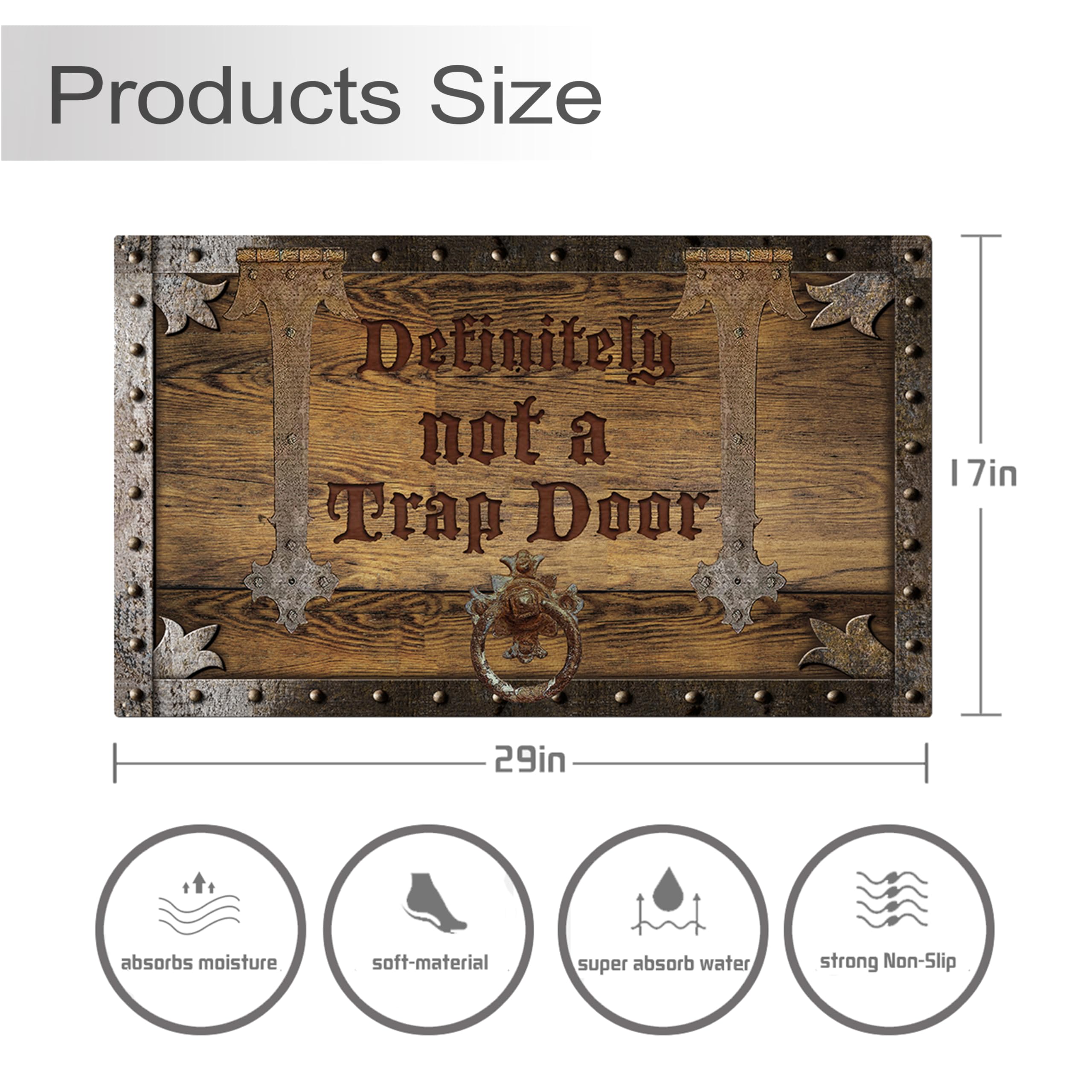 KIYIYZER welcome mat for outdoor or indoor use keeps entry clean