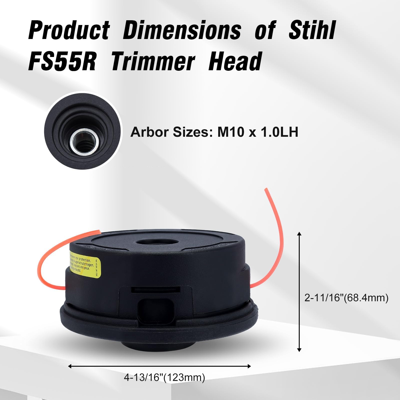 Kizut 10mm arbor size image highlights universal mounting compatibility.
