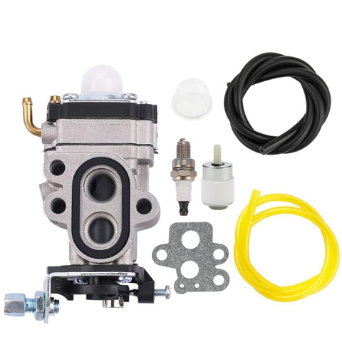 Kizut 130BT carburetor closeup shows precision seals for reliable starts.