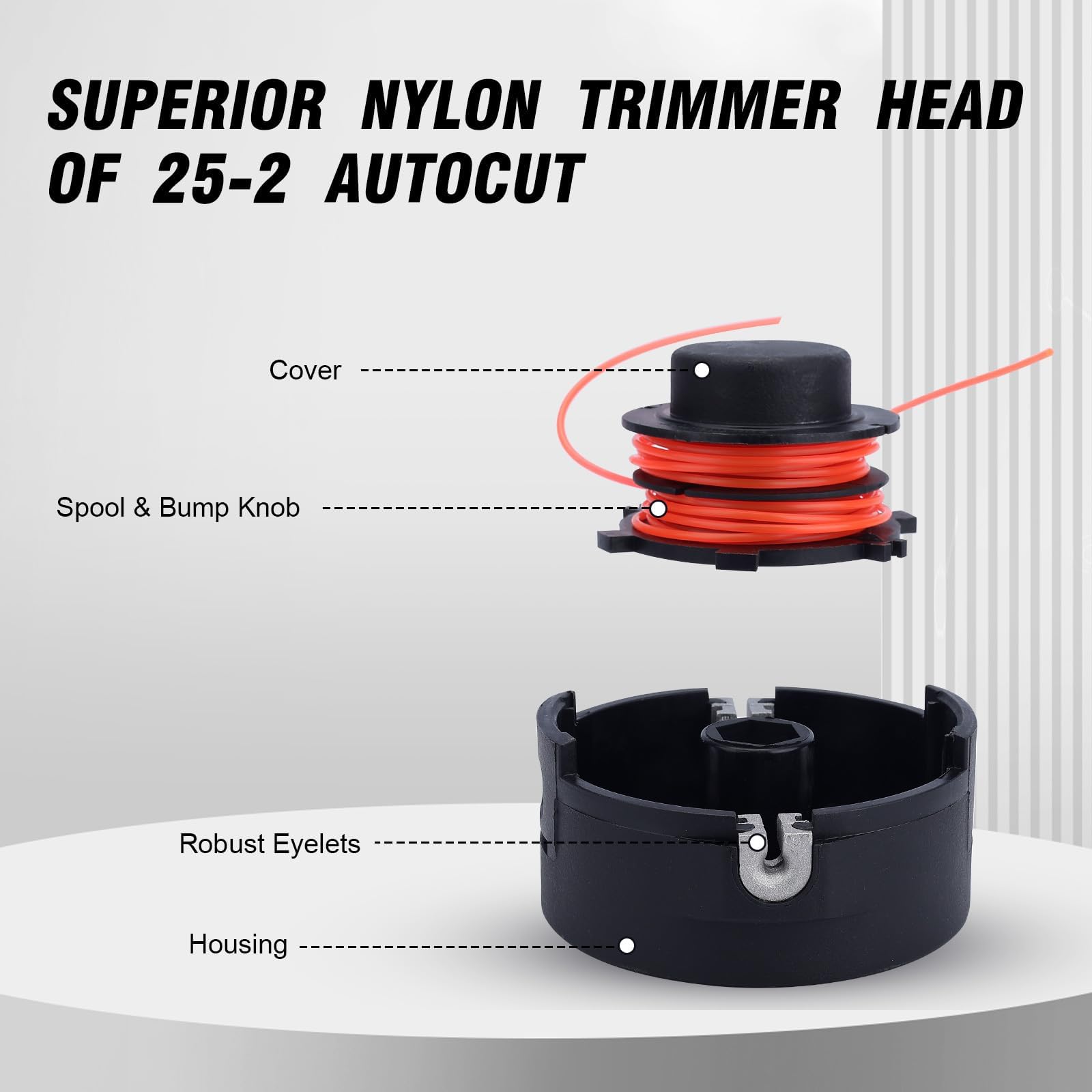Kizut 25-2 Autocut compatibility: reliable replacement for STIHL autowind heads.