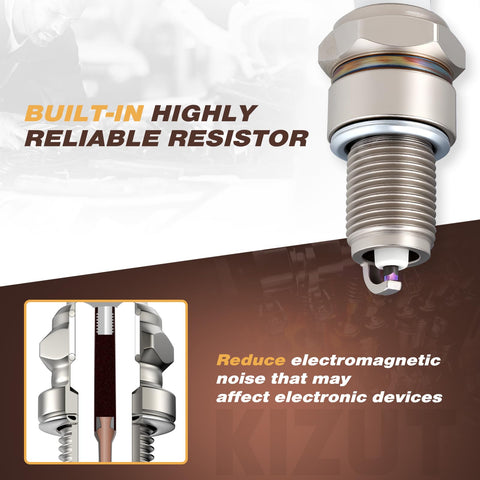 Kizut F6RTC spark plug for MTD 751-10292 designed for torch engines.