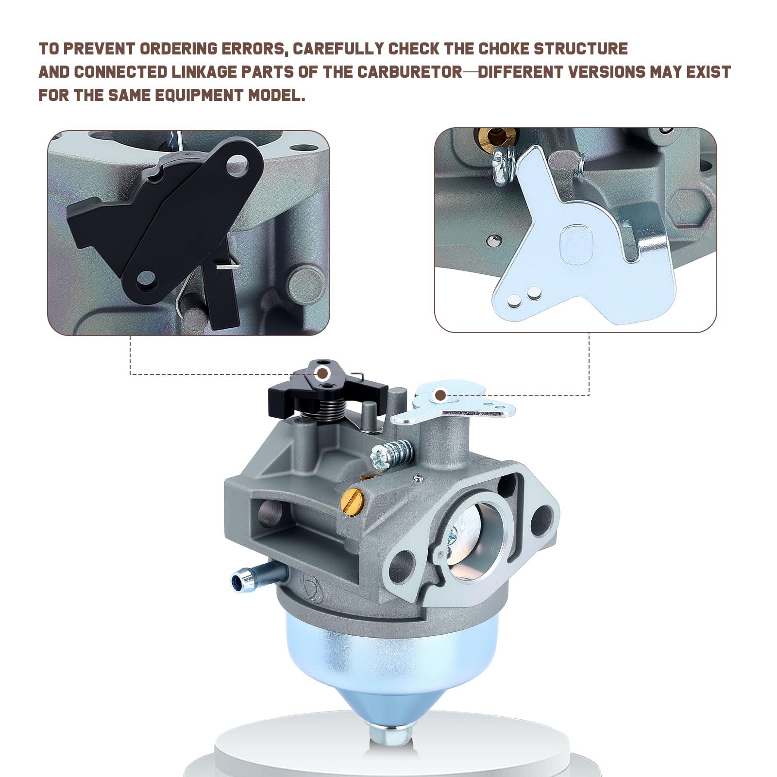 Kizut GCV190 carburetor package includes gaskets and filters for replacement