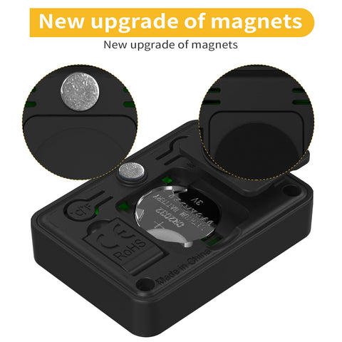 KJCOOSWI four-pack hygrometers including batteries and manual.
