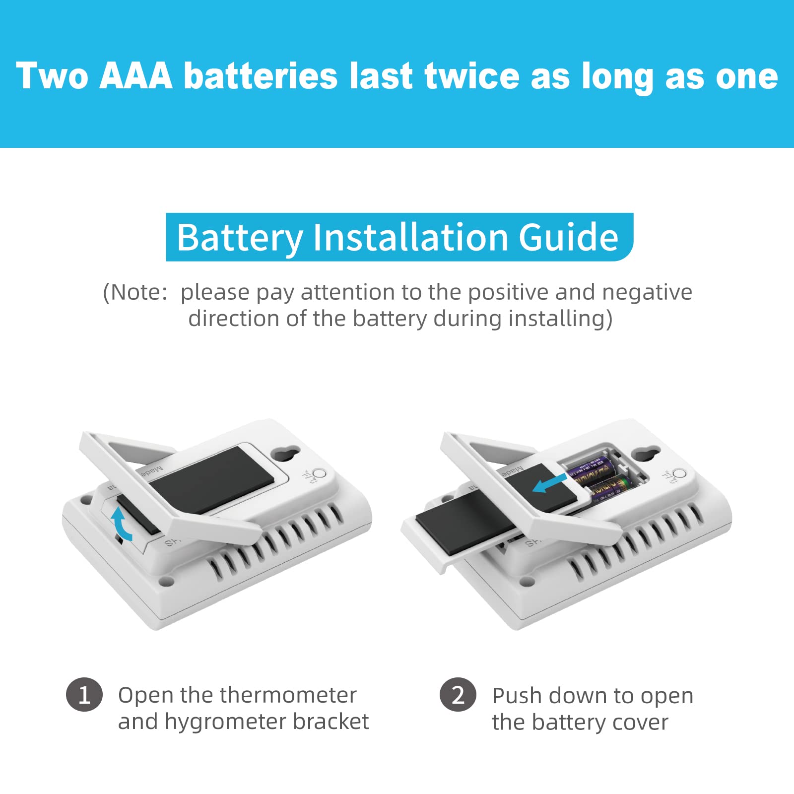 KJCOOSWI Two-pack product shot shows an extra unit for multi-room monitoring.