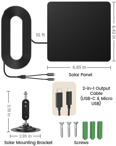 KJK 6W solar panel mounting hardware shown for quick, tool-free installation