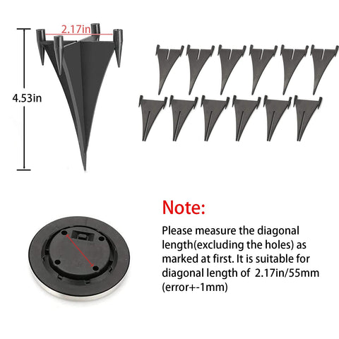 KK magsun reinforced ABS plastic stakes ensure weatherproof stability for yard lights.