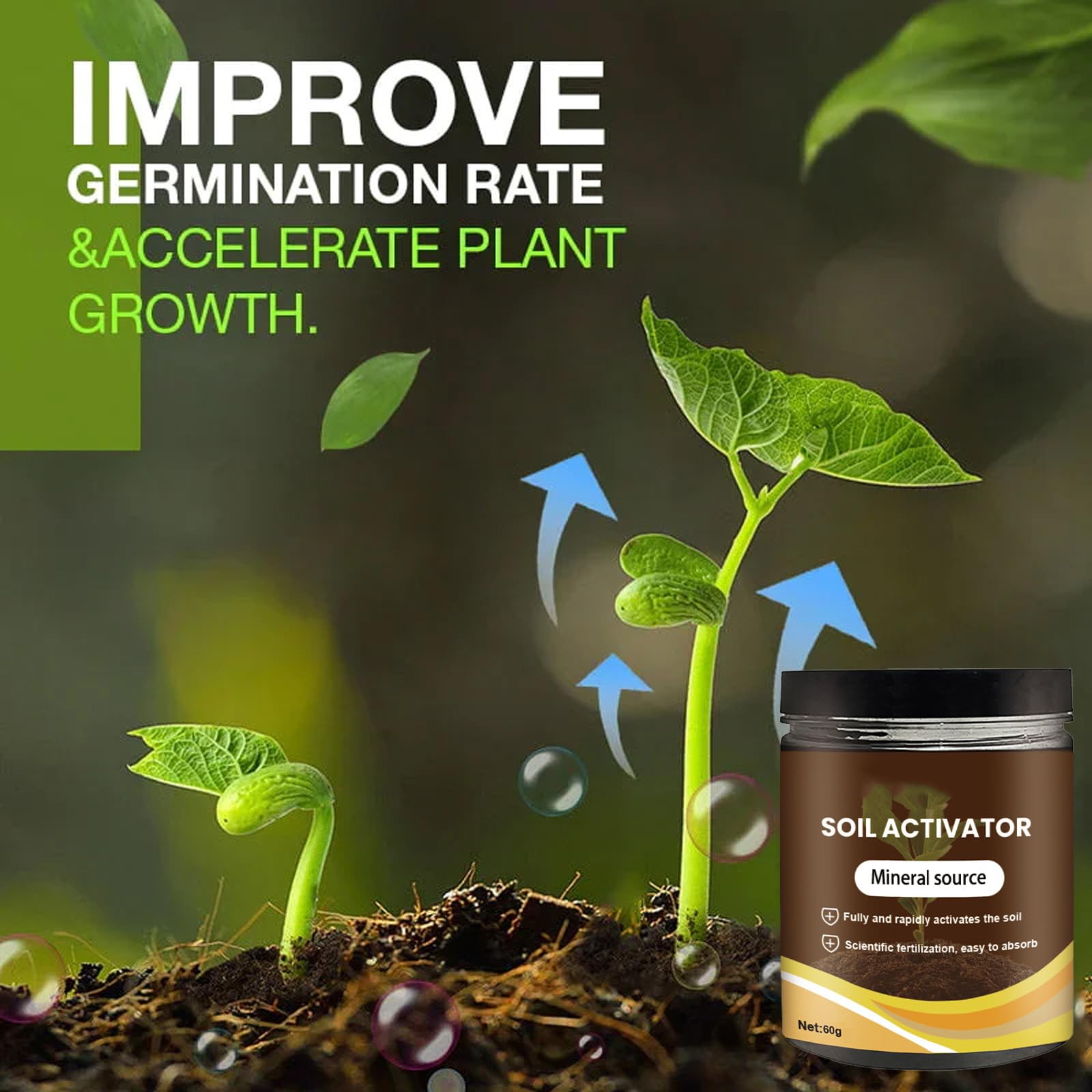 KKINYAS unique-formula reduces soil salt buildup for less plant stress.