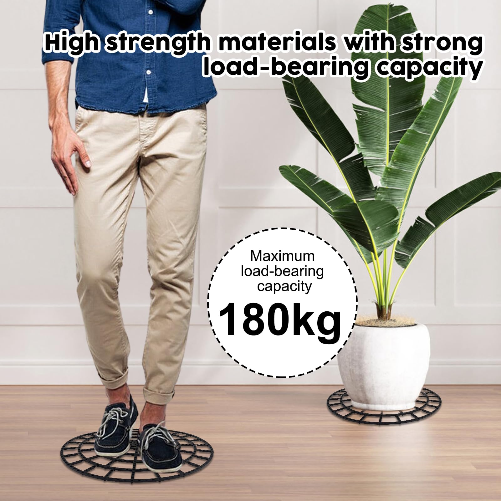 KKONHII cut-to-fit 12-inch riser adapts to smaller planters