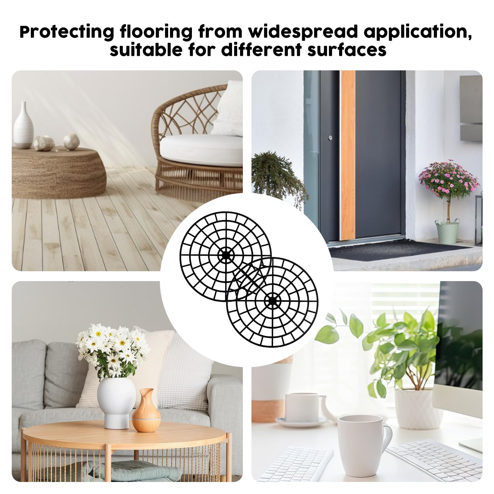KKONHII deck floor protector mats promote air circulation