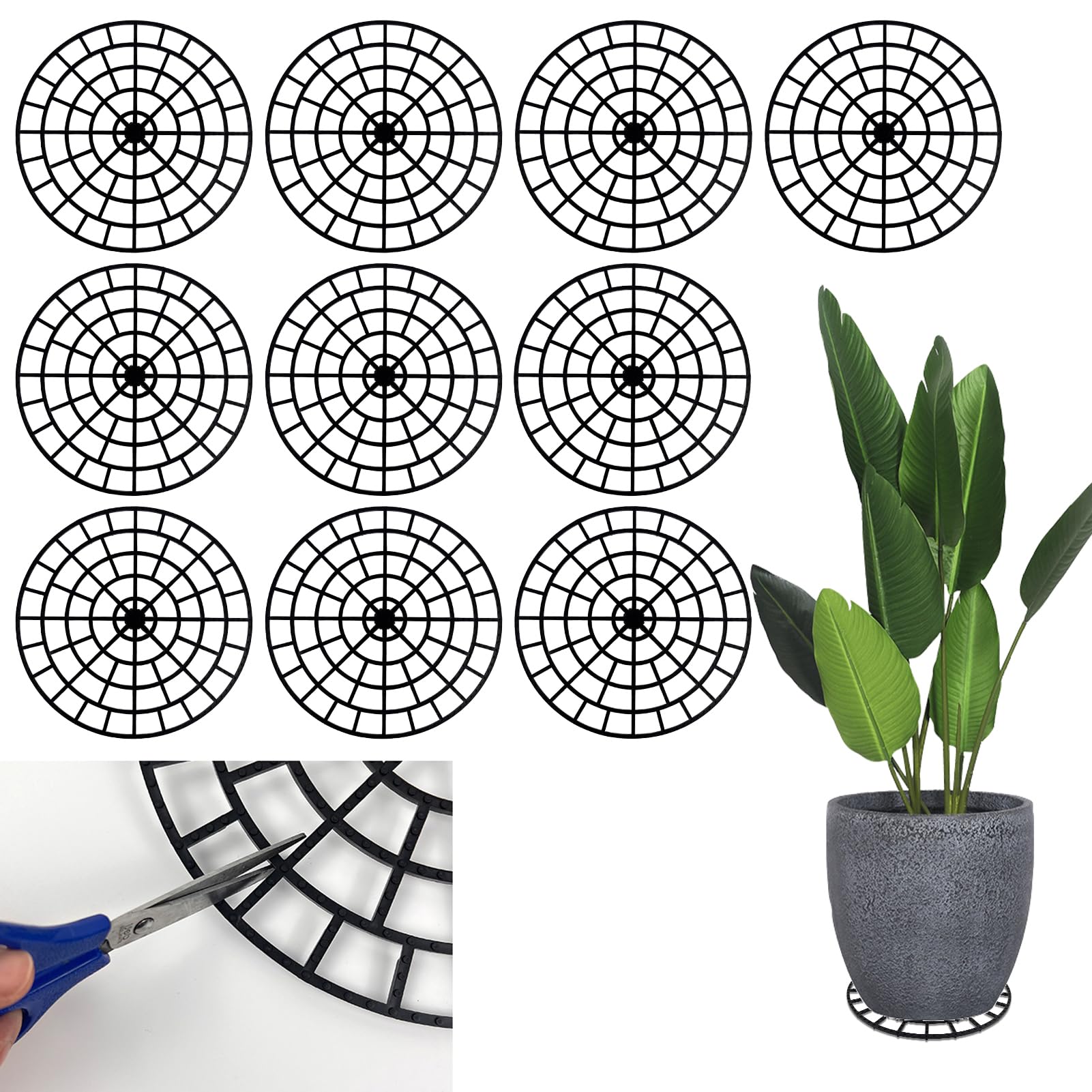 KKONHII plant riser 12-inch lifter elevates pots for better drainage