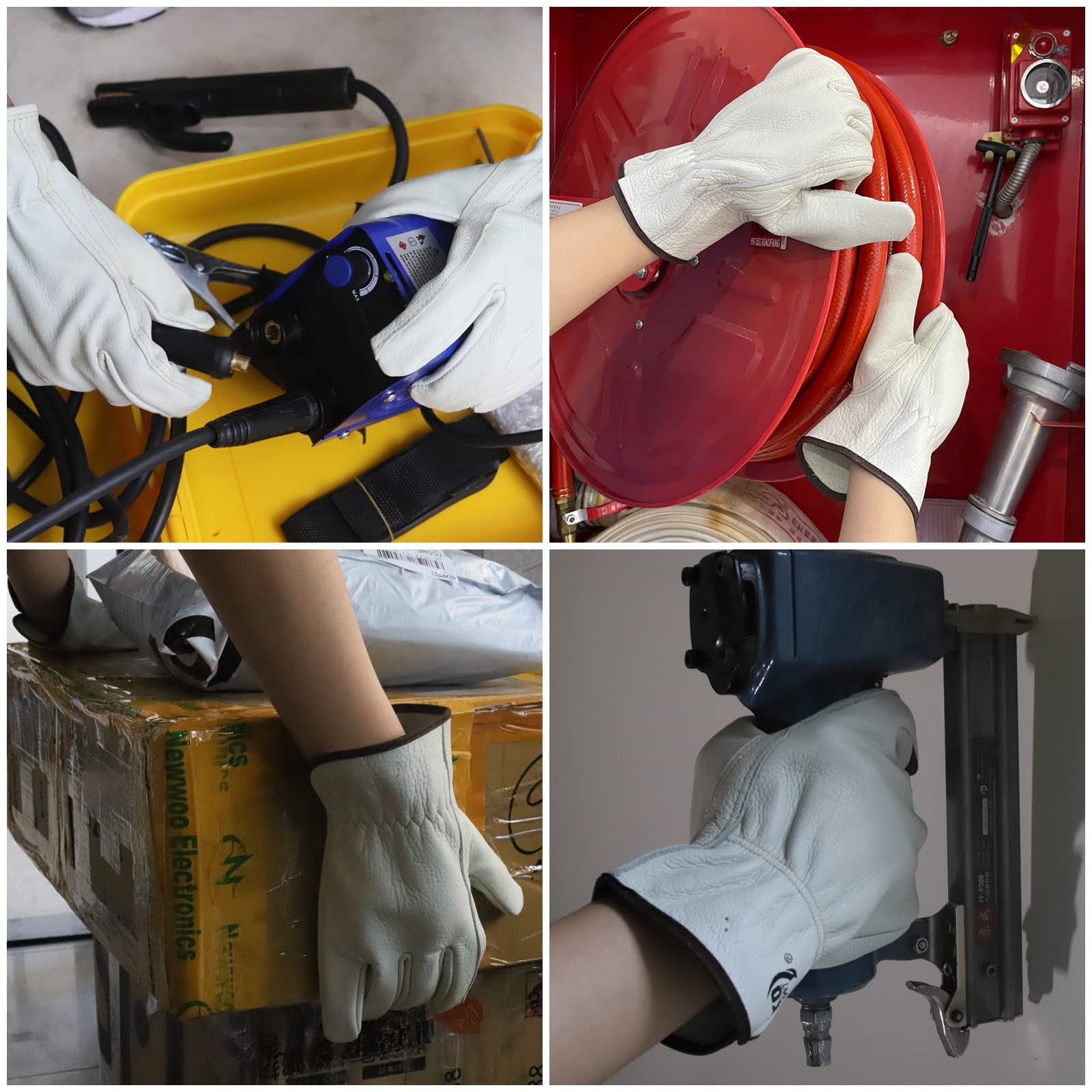 KKOYING goatskin gloves with elastic wrist for a secure, flexible fit.