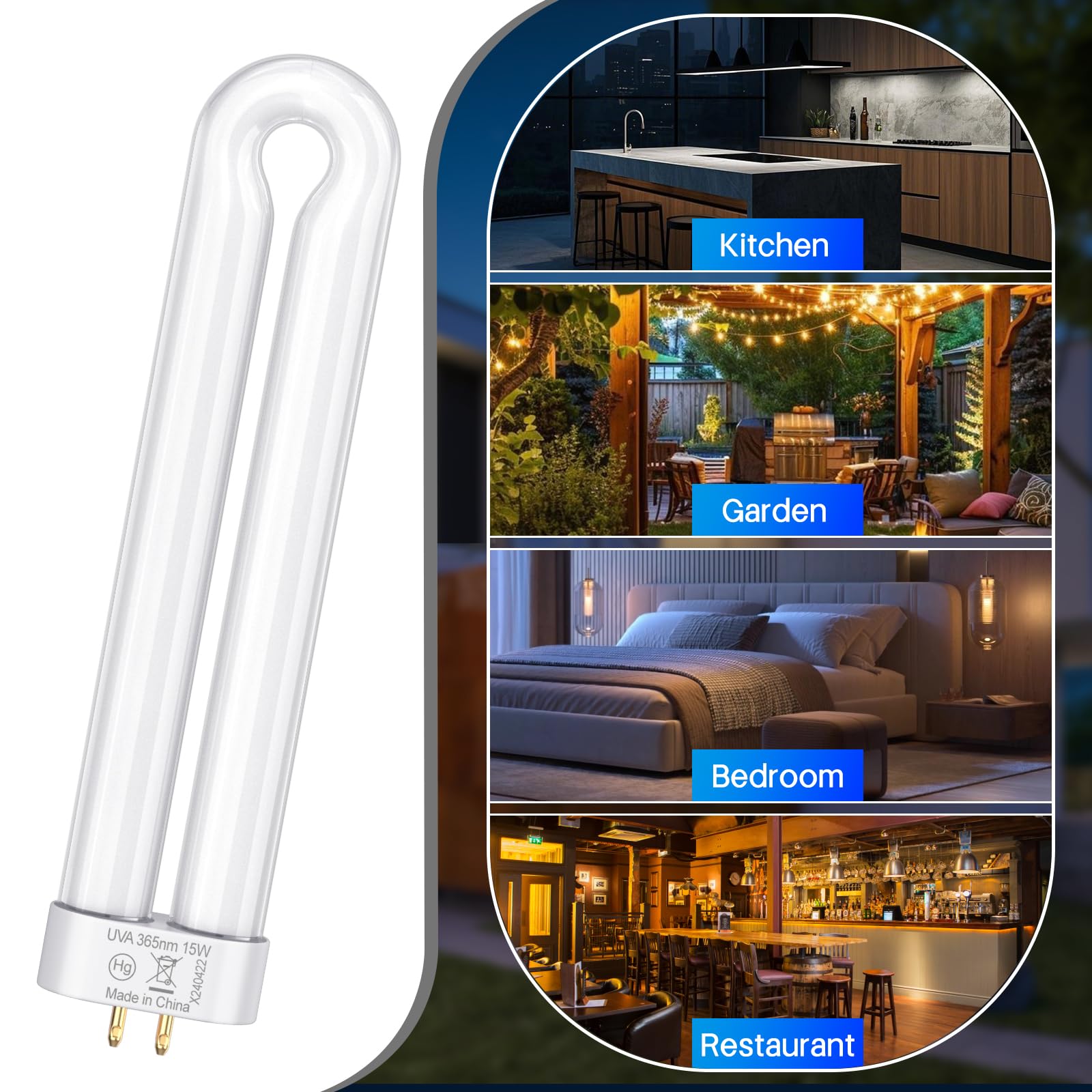 Klahaite 2-pack bug zapper bulbs for seasonal replacements