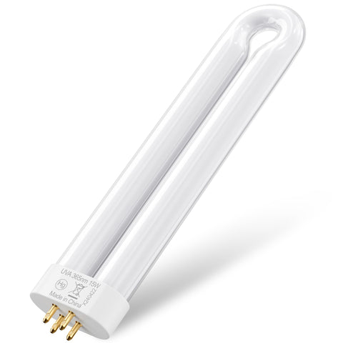 Klahaite 15W bug zapper bulb glows outdoors to attract flying insects.