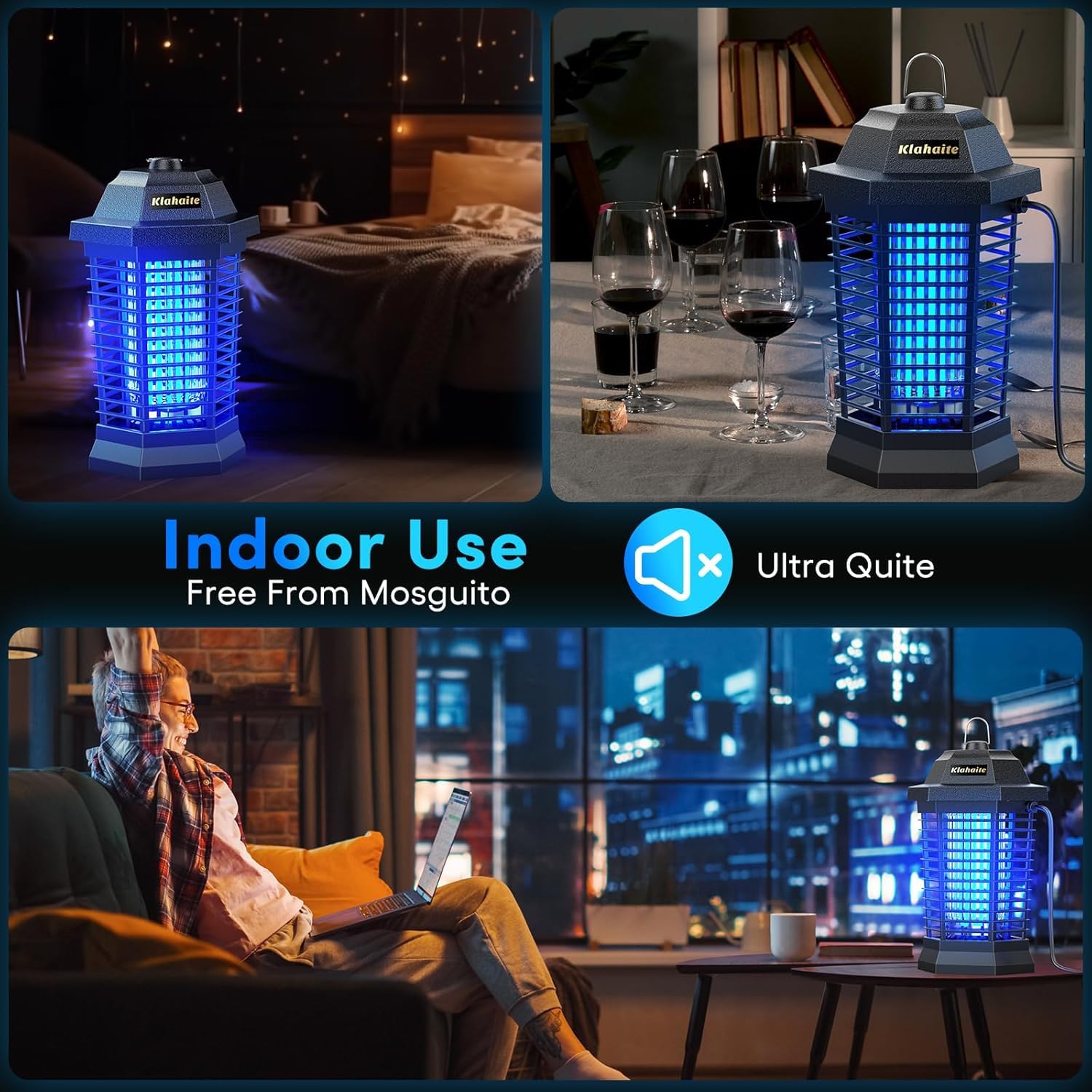 Klahaite bug zapper outdoor covers half an acre of outdoor space