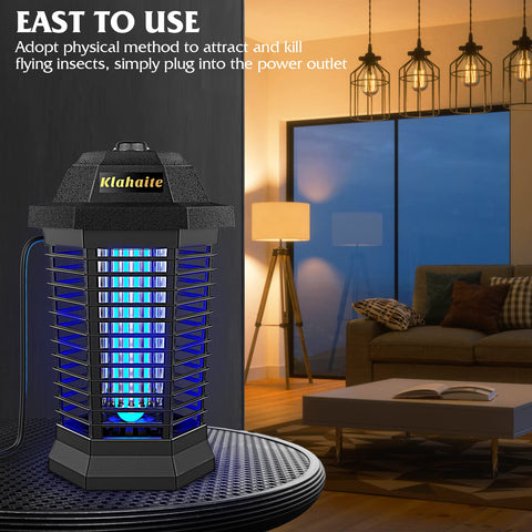 Klahaite bug zapper outdoor hanging ring for simple setup