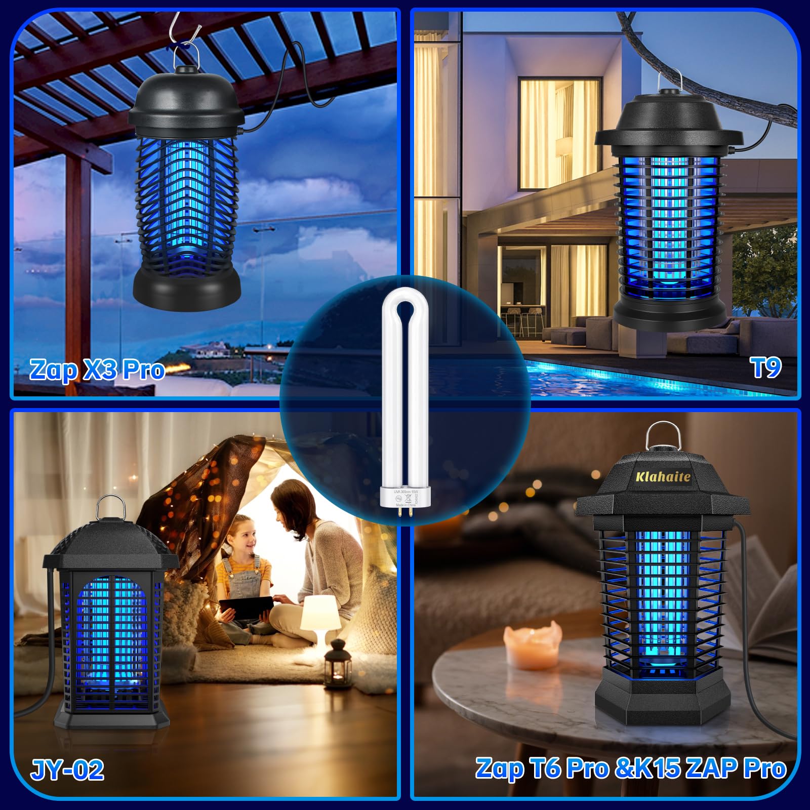 Klahaite compatible replacement bulb suitable for K15, X3, T6, T8, T9 units