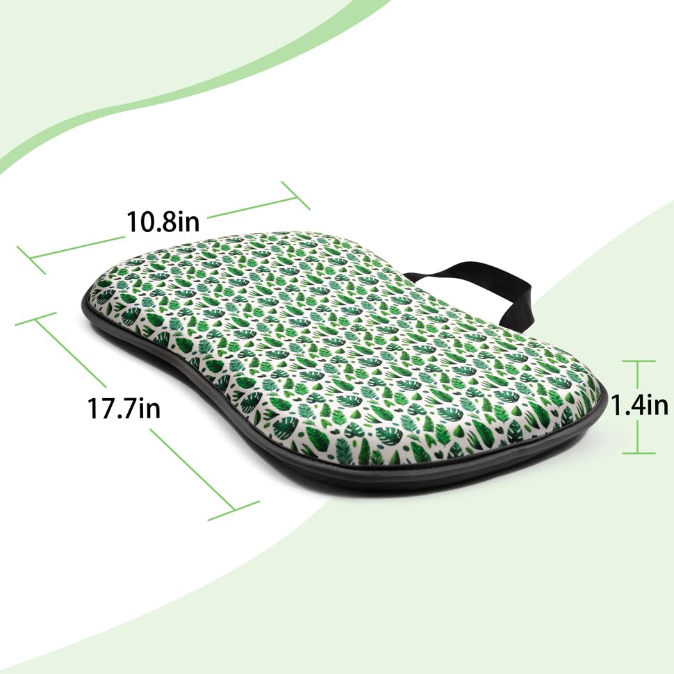 Klarg kneeling pad shows water-resistant neoprene cover for dry knees.