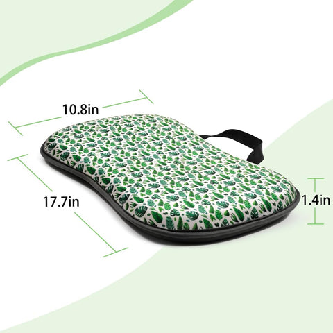 Klarg kneeling pad shows water-resistant neoprene cover for dry knees.