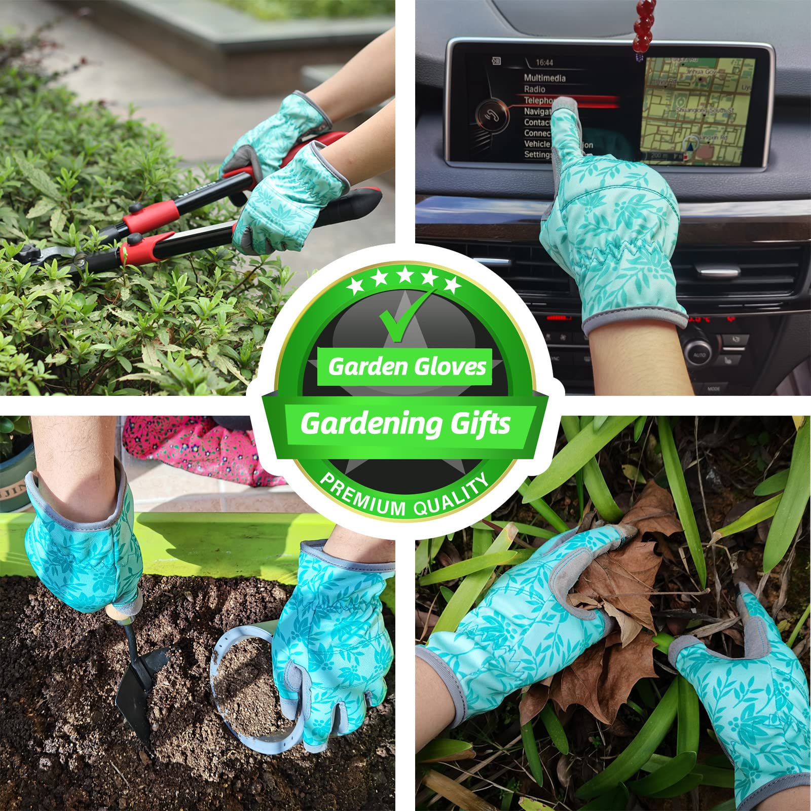 KLDOLLAR gloves are touchscreen compatible for phone use in the garden.