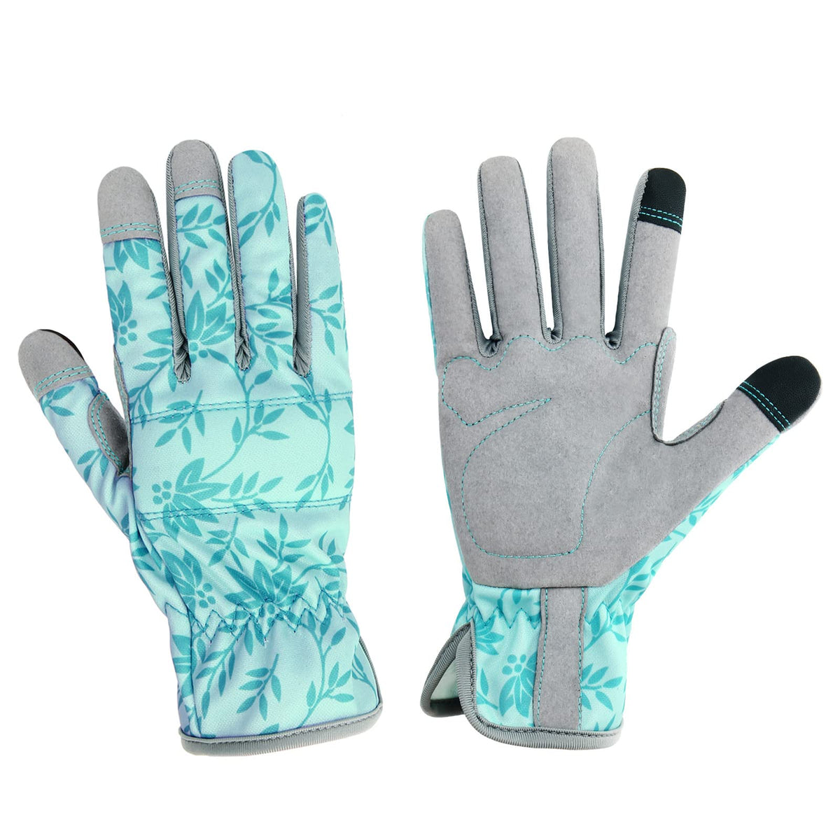 KLDOLLAR women's gardening gloves with thorn-proof leather for safe pruning.