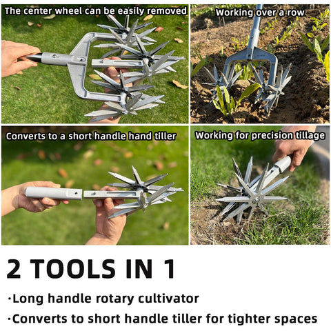 KLDOLLAR long handle adjustable setting provides customizable reach for comfortable gardening