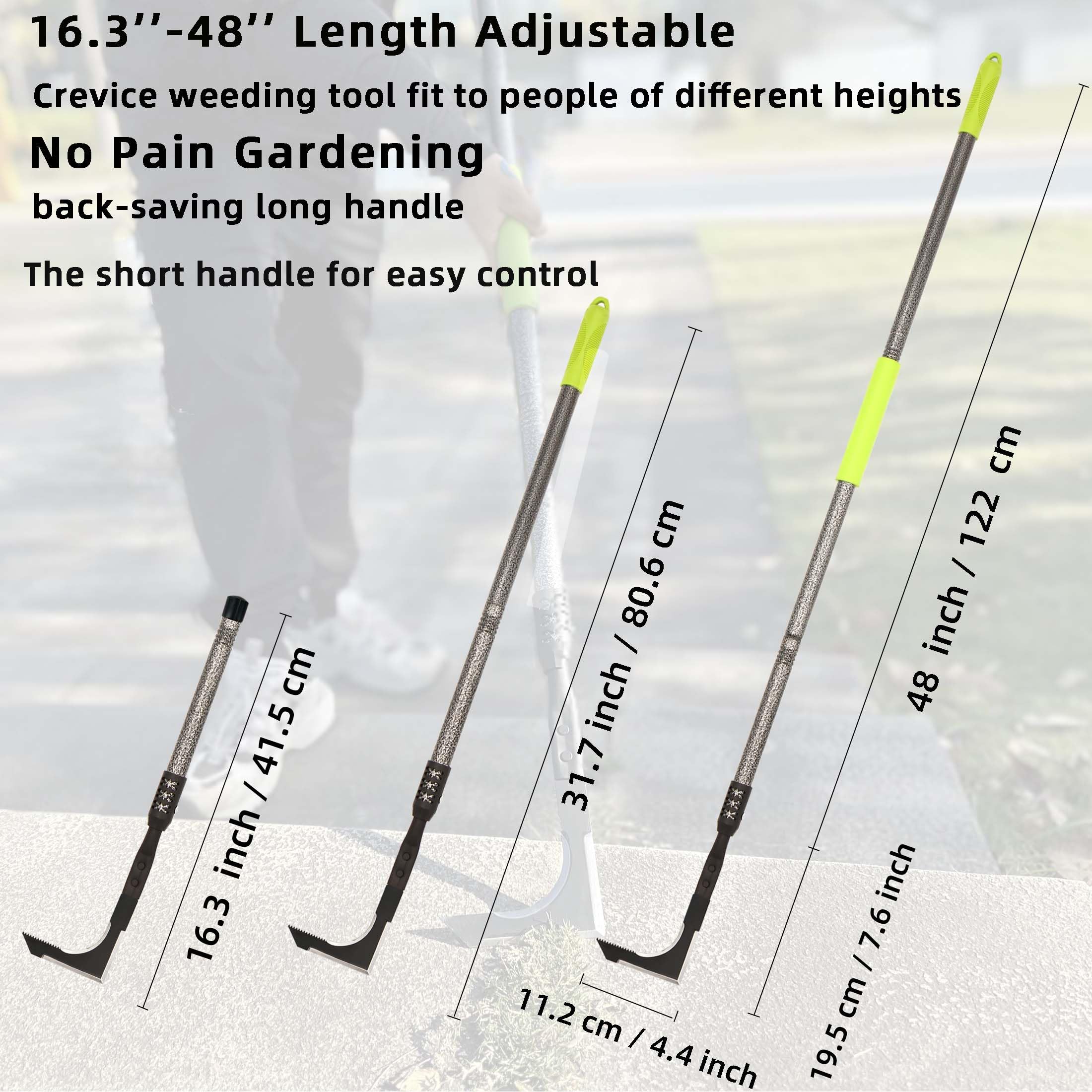 KLDOLLAR soft foam grip to reduce hand fatigue during long weeding