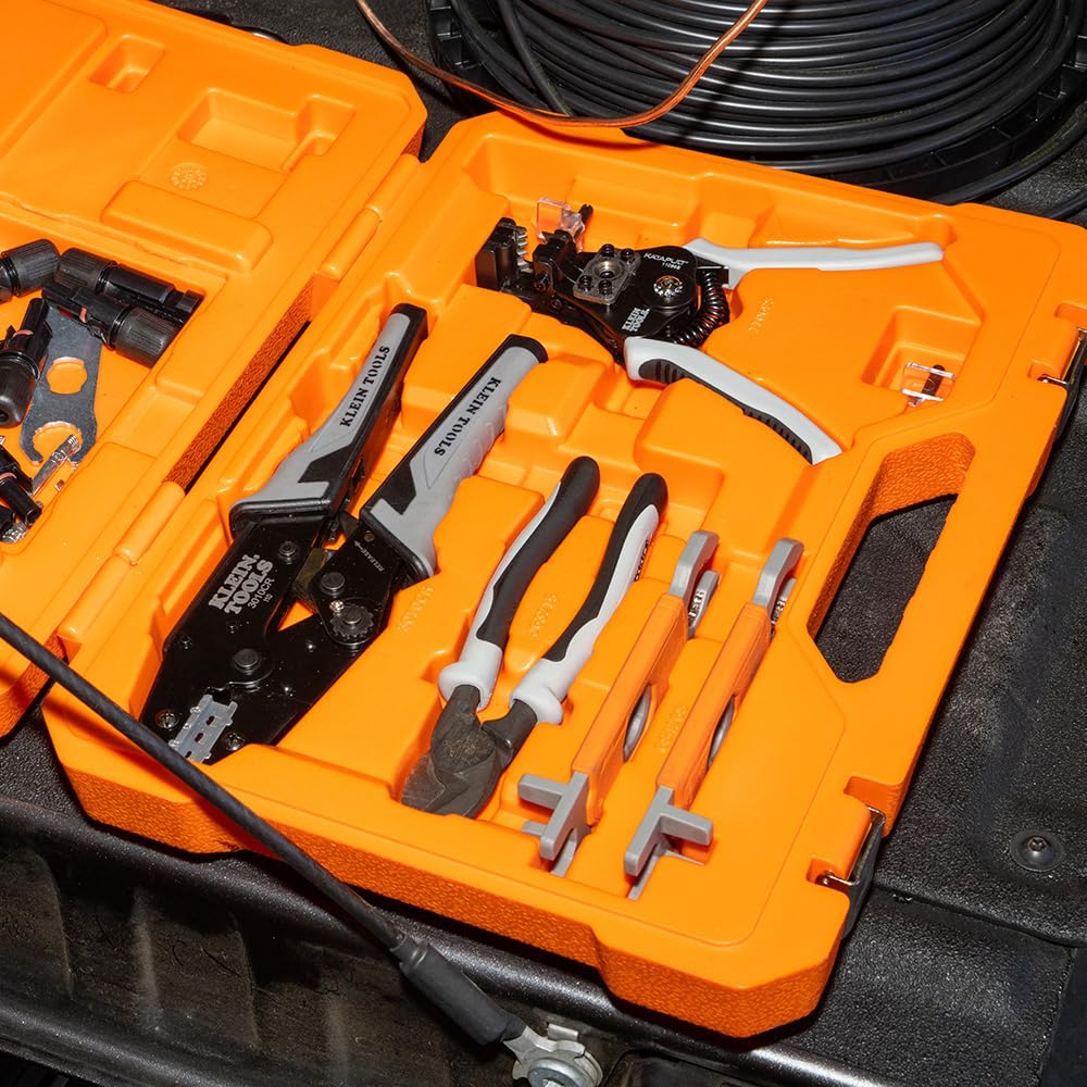 Klein Tools 92919SEP automatic wire stripper handles PV wires efficiently